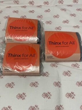 Thinx Womens Period Briefs - Heather Grey - Size M